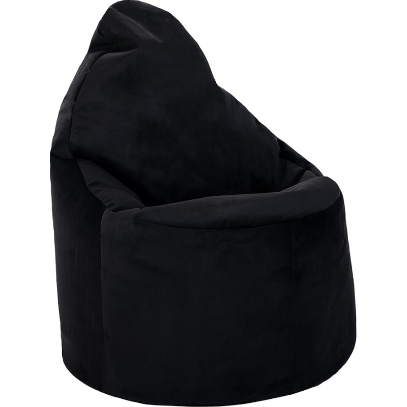 Loft 25 Bean Bag - Gaming Bean Bag with Filling, Comfortable Bean Bag, Adult Bean Bag with High Back, Bean Bag Chair, Ergonomic Design Gaming Bean Bag (Bean Bag, Black)