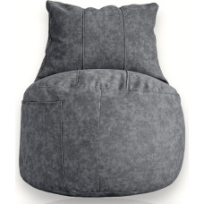 Aiire Design Bean Bag for Living Room, 55 x 75 cm, Modern Luxury Bean Bag for Kids or Adults, Bean Bag Chair with Filling for Decoration, Teenagers or Teens Room, Grey