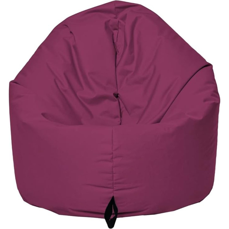 MB MILLINDABAG 2-in-1 Bean Bag for Children, Teenagers and Adults, Beanbag Armchair Cushion, Indoor & Outdoor, Gaming Suitable & Pre-Filled Seat Cushion, Floor Cushion (Wine Red, Diameter: 125 cm)