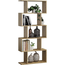 MATKAM Bask Bookcase Made of Wood Chipboard, W/H/D 76.4 x 176 x 28 cm, Standing Shelf, Cube Shelf, Freestanding, Perfect as a Room Divider, Available in Various Designs (Artisan Oak)