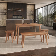 Krok Wood Paris Dining Table Solid Wood Beech 75 x 75 x 75 cm