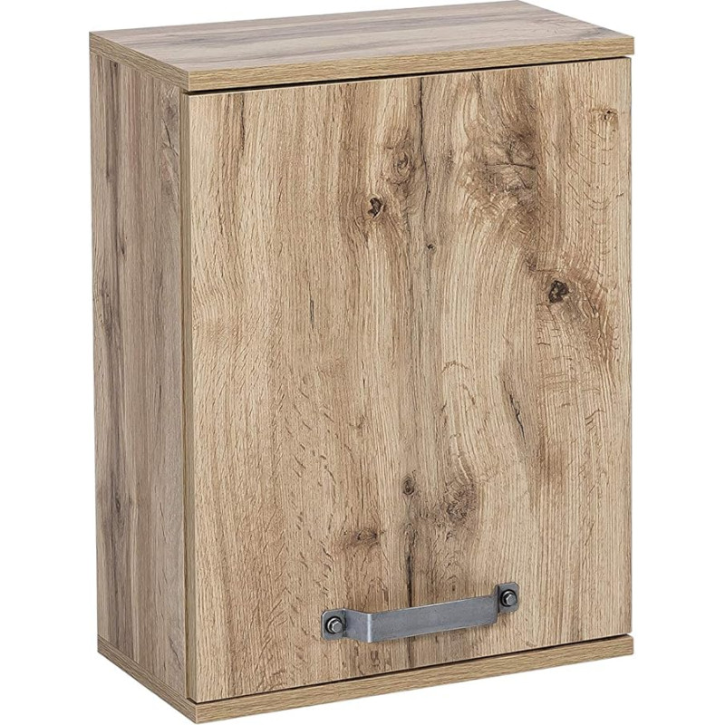 Schildmeyer Milan 134884 Wall Cupboard, Oak Country House Decor, 40.3 x 20 x 54.5 cm