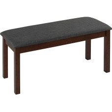 Cortesi Home Rosco Dining Bench, Textile, Grey