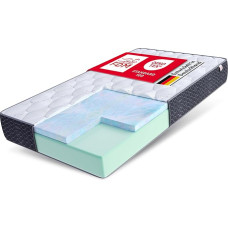 FDM Tempo Mattress 120 x 200 cm Cold Foam Height 30 cm Hardness H4 Visco HR Foam Oeko-Tex Suitable for Allergy Sufferers Silver Cover