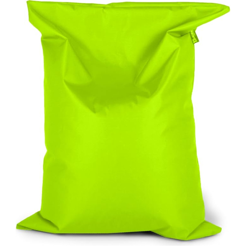 BuBiBag Bean Bag 150 x 100 cm Approx. 340 L with Filling, Seat Cushion, Rectangular Floor Cushion, Armchair (Kiwi Green)