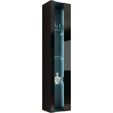 Vigo New 180 Hanging Display Cabinet, Modern Display Cabinet with Glass Shelves, Display Cabinet, Choice of Colours, Storage Cabinet Tall Cabinet, Living Room Highboard, Cabinet (without Lighting,