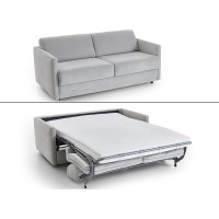 Atlantic Home Collection LIMONE Sofa Bed High Quality Upholstered Light Grey