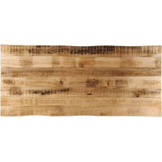 vidaXL Table Top, Wooden Top for Table, Dining Table, Coffee Table, Solid Wood Top Wane Edge, Replacement Table Top, 140 x 60 x 2.5 cm, Rough Mango Solid Wood