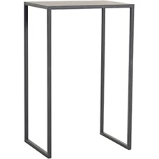 Moderner Konsolentisch mit rechteckiger Basis, Wandflächen, seitlicher Flur, Eingangsbereich, schmaler Konsolentisch, hoher Sofatisch, schmale Konsole für den Flur, Beistelltisch mit Metallr