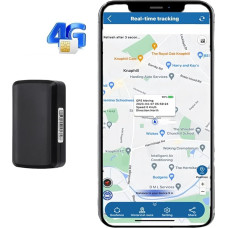 GPS Tracker Auto ilma tellimuseta - 90 päeva ooterežiim, 5 sekundiline asukoha uuendamine, 4200 mAh aku, veekindel & (magnetiline auto, mootorratas, jalgratas) - tasuta rakendus