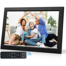 Digital Photo Frame, 10 Inch Electronic Photo Frame, 1280 x 800 IPS Supports USB or SD Card (128G) Photo/Music/Video Player/Calendar/Alarm/Auto Rotat, Simple System Design