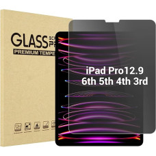 ProCase Privacy Protective Glass for iPad Pro 12.9 Inch 2022 2021 2020 2018 Anti-Spy Screen Protector, Tempered Glass Privacy Film Privacy Film for iPad Pro 12.9 Inch 6th 5th 4th 3rd Generation