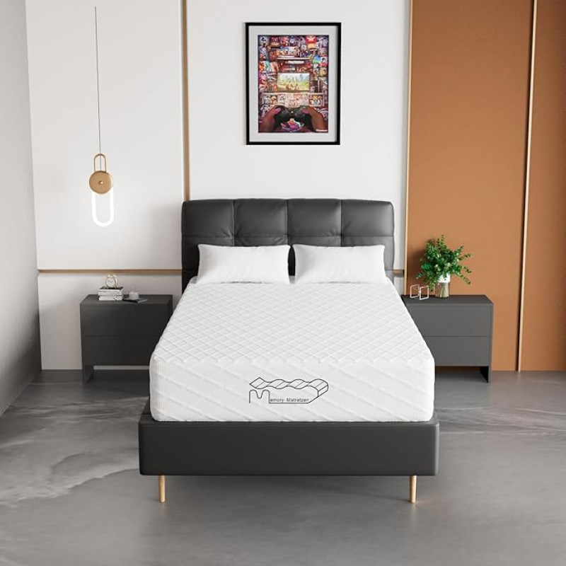 Memory Matratzen Mattress 120 x 200 x 26 cm, Cold Foam Mattress, Hardness H2 & H3, 7-Zone Support and Quick Rebound, Mattress for Children/Students (120 x 200 x 26 cm)