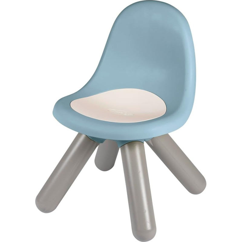 Smoby Life Children's Chair, Blue, Made of Recycled Material, UV-Resistant, Sturdy Plastic, for Indoor and Outdoor Use, from 18 Months