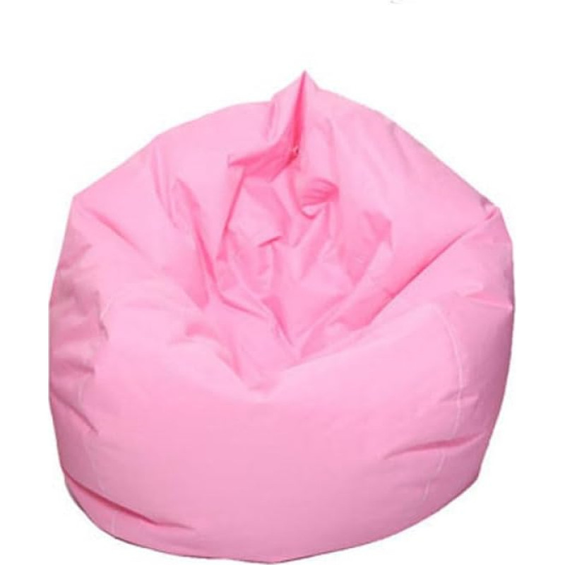 Bean Bag Giant Bean Bag Chair, Gamer Bean Bag, Seat for Living Room, Indoor and Outdoor Use, Waterproof Oxford Fabric, Easy to Clean, Durable, Comfortable (without Filler), Light Pink, 80 cm x 9