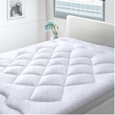 BedStory Single Mattress Topper Soft and Fluffy Quilted Single Mattress Topper with 3D Full Fibre Filling 6cm Thick Cooling Mattress Topper Luxury Wide Non Slip