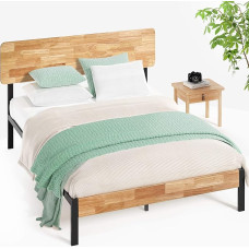 Zinus Olivia Tuscan Metal and Wooden Platform Bed with Wooden Slatted Base/Mattress Base/No Box Spring Required/Bed-in-a-Box/Quick, Easy Assembly.