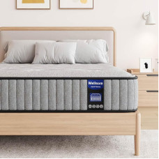 Mellsom King Size Mattress 150 x 200 x 20 cm Gel Memory Foam 7 Zone Pocket Spring Mattress 8 Inch Orthopaedic Medium Firm Mattresses for Pressure Relief, Motion Isolation, 150 x 200 x