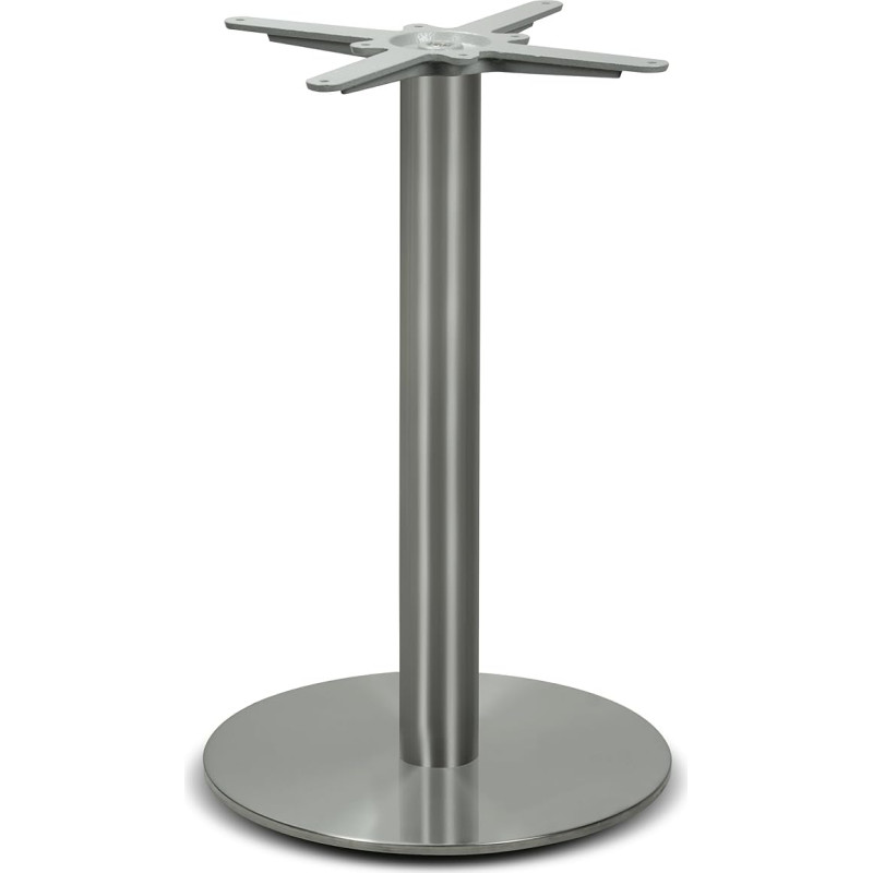 Dublino Premium PD7083inox Stainless Steel Table Frame Stainless Steel Dining Table Height 73 cm 17 kg Base Plate Diameter 45 cm Max. Table Top Size 55 x 55 / Diameter 80 cm