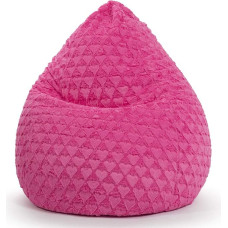 SITTING POINT only by MAGMA Fluffy Hearts XL Bean Bag Approx. 220 Litres Pink