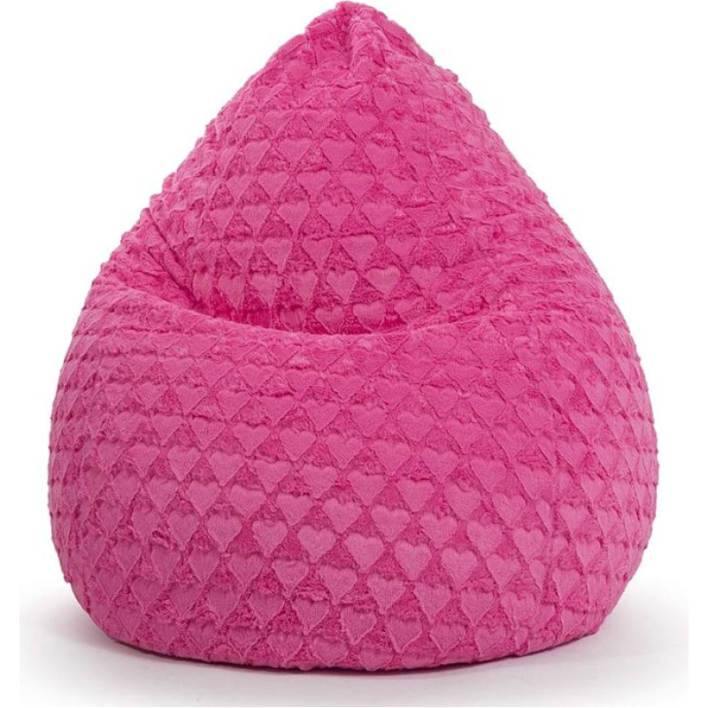 SITTING POINT only by MAGMA Fluffy Hearts XL Bean Bag Approx. 220 Litres Pink
