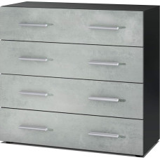 Vladon Pavos V1 V2 Chest of Drawers, Black