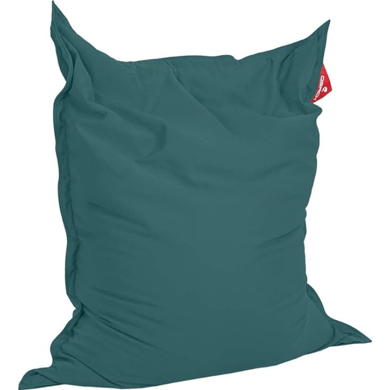 QSack Indy Bean Bag with Lining and Tested for Harmful Substances EPS Toxproof Micro Beads 140 x 180 cm Indoor Bean Bag XXL (Petrol)