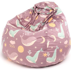 Ecopuf Fuzzy Soft Velvet Fabric Bean Bag with Fleece Oeko Tex® Standard 100 Double Removable Cover - already Filled 80 x 110 cm