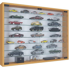 VCM Mandosa XXL Hanging Glass Display Cabinet with Tempered Safety Glass Dimensions H 60 x W 80 x D 10 cm Modern and Space-Saving Glass Display Cabinet