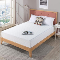 Zinus Memory Foam Mattress with Cooling Gel, Impregnated with Green Tea Extract, 7-Zone Mattress, 150 x 200 cm, Height 25 cm, Mattress in a Box, Oeko-Tex