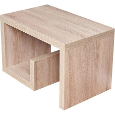 levandeo Gustav Sonoma Coffee Table Rough Sawn Oak W x H x D: 59 x 37 x 36 cm Wood No Assembly Fixed Glued Side Table Living Room Table