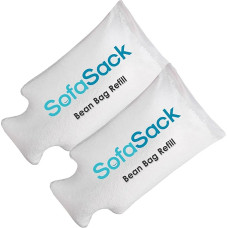 Sofa Sack 100L White Foam Bean Bag Refill for Bean Bags, Loungers and Pool Floats with EZ-Pour Zip Spout