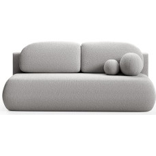 LIKMA Como Sofa 210 x 85 x 100 cm with Sleep Function and Bedding Container, Sofa Bed with Bed Box, Modern Folding Sofa Couch with Cushion, Guest Bed Sofa Bed Fabric: Bouclé Lambi 11