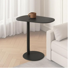 YunMeoCool C-förmiger Beistelltisch, Metall-Couchtische, die darunter gleiten, kleiner C-förmiger Beistelltisch aus Eisen, moderner Couchtisch für Sofa, Bett, Badewanne, Schlafzimmer, Wohnzimmer