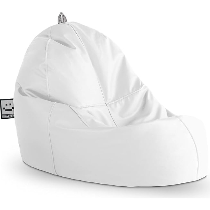 HAPPERS Puff Lounge Faux leather Outdoor White