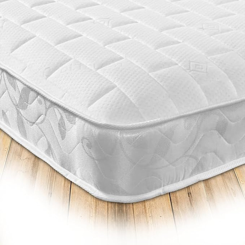Starlight Beds 1123-140 x 200 Mattress with Memory Foam, 140 x 200 cm, Textile, White, 140 x 200 cm Mattress