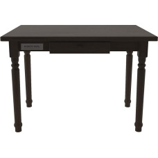 Magnetic Mobel Dining Table with Drawer Kitchen Table Solid Pine Restaurant (60 x 120 cm, Walnut)