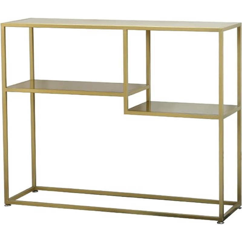Console Sofa Table, Narrow Console Table, Sturdy Console Table, Rectangular Structure, Iron Side Table, Display Shelf with Shelves, Suitable for Entrance Area