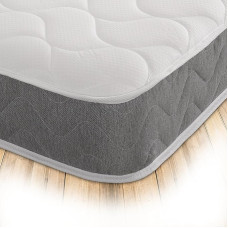 Starlight Beds - Single Memory Foam Mattress. Hybrid Single Mattress with Memory Foam Layer and Grey Trim. Soft/Medium Firmness (90cm x 190cm x 18cm)