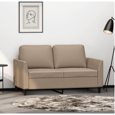 LAPOOH 359332 2-Seater Sofa Cappuccino Brown 120 cm Faux Leather, Sofas & Couches, Sofa Living Room, Sofa for Teenager's Room, Relax Sofa, Sofa for Bedroom, Upholstered Sofa