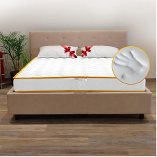 Matilde Height 22 cm Orthopaedic Mattress with 4 cm Memory + Promo Pillow - Heavy Duty Hypoallergenic and Dust Mite Proof Fabric Mattress Suitable for Any Net - Double 160 x 190 cm