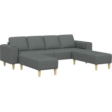 Vopese Sofa Set 3 pcs Dunkelgrau Stoff Sofa Model3335113