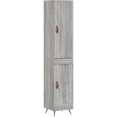 vidaXL Highboard, Sideboard with Lots of Storage Space, Chest of Drawers Cabinet for Living Room, Sideboard, Side Cabinet, Metal Legs, Modern, Grey Sonoma Wood Material