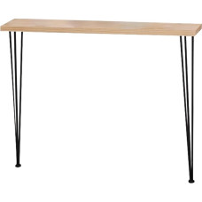 LYXXJRYBHD Narrow Console Table with Silver Metal Legs, Narrow Console Table for Living Room, Hallway, Back Sofa, Tea Room (Black, 31.4 inches/80 cm)