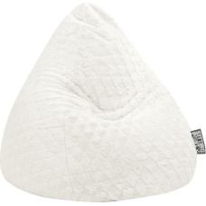 Sitting Point Fluffy Hearts XL Bean Bag Approx. 220 Litres White