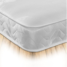 Starlight Beds Stress Free Double Mattress, Soft Memory Foam Spring Mattress, 18 cm Deep 135 x 190 cm, White