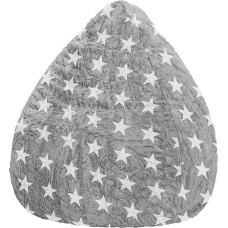 Sitting Point Fluffy Stars Large Bean Bag Approx. 120 Litres Grey (up to Approx. 7 Years)