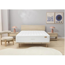 Marmota Hybrid Luxe Edition Mattress, Polyurethane, White, 150 x 200 cm