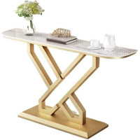 loeusjfnr Foyer-Sofatisch Schmal Einfacher Gangwand-Konsolentisch Aus Schiefer, Wohnzimmereingang, Kreativer Seitenansicht-Konsolentisch Langer Sofatisch mit Regalen
