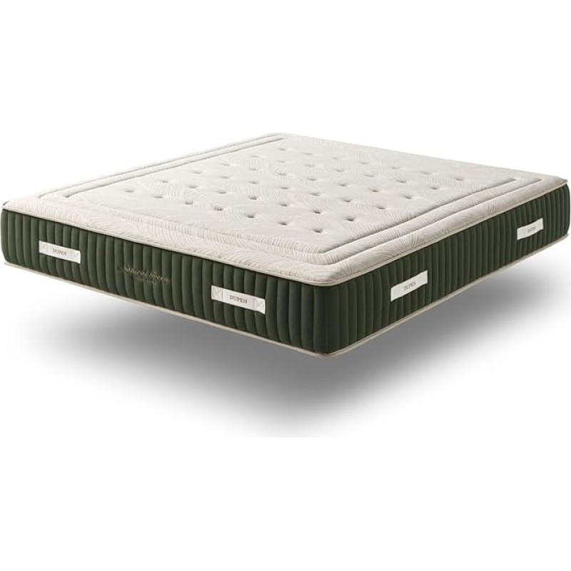 DUPEN Natural Green Pocket Sprung Memory Foam Mattress 120 x 200 cm